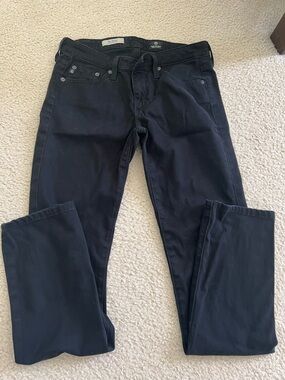 AG Adriano Goldschmied Black Slim Stretch Jeans